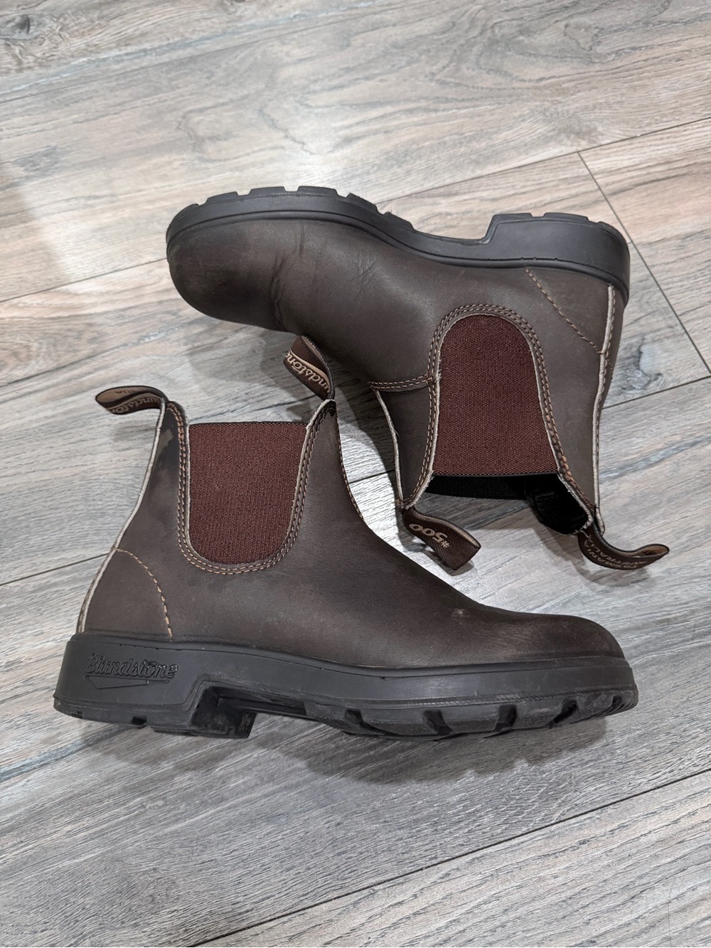 Blundstone #500 Original Chelsea Boots Stout Brown Leather AU 3 US W6